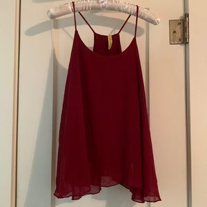 Final Touch Swing Top has Spaghetti Straps, “T” Back, Fully Lined, Fall Ready